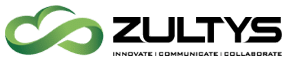 Zultys logo with infinity symbol design.